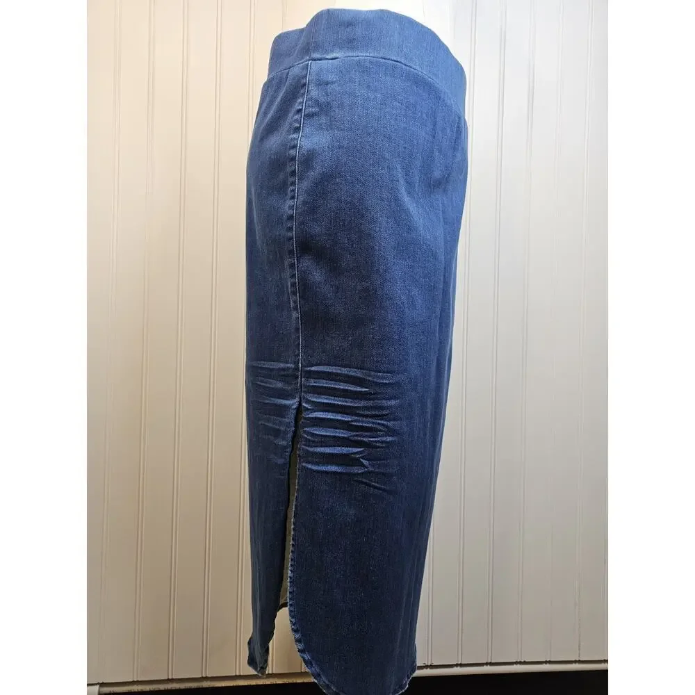 Frank & Eileen Donegal Unforgettable Jean Skirt Women’s Size 2 Stretch - Picture 3 of 11